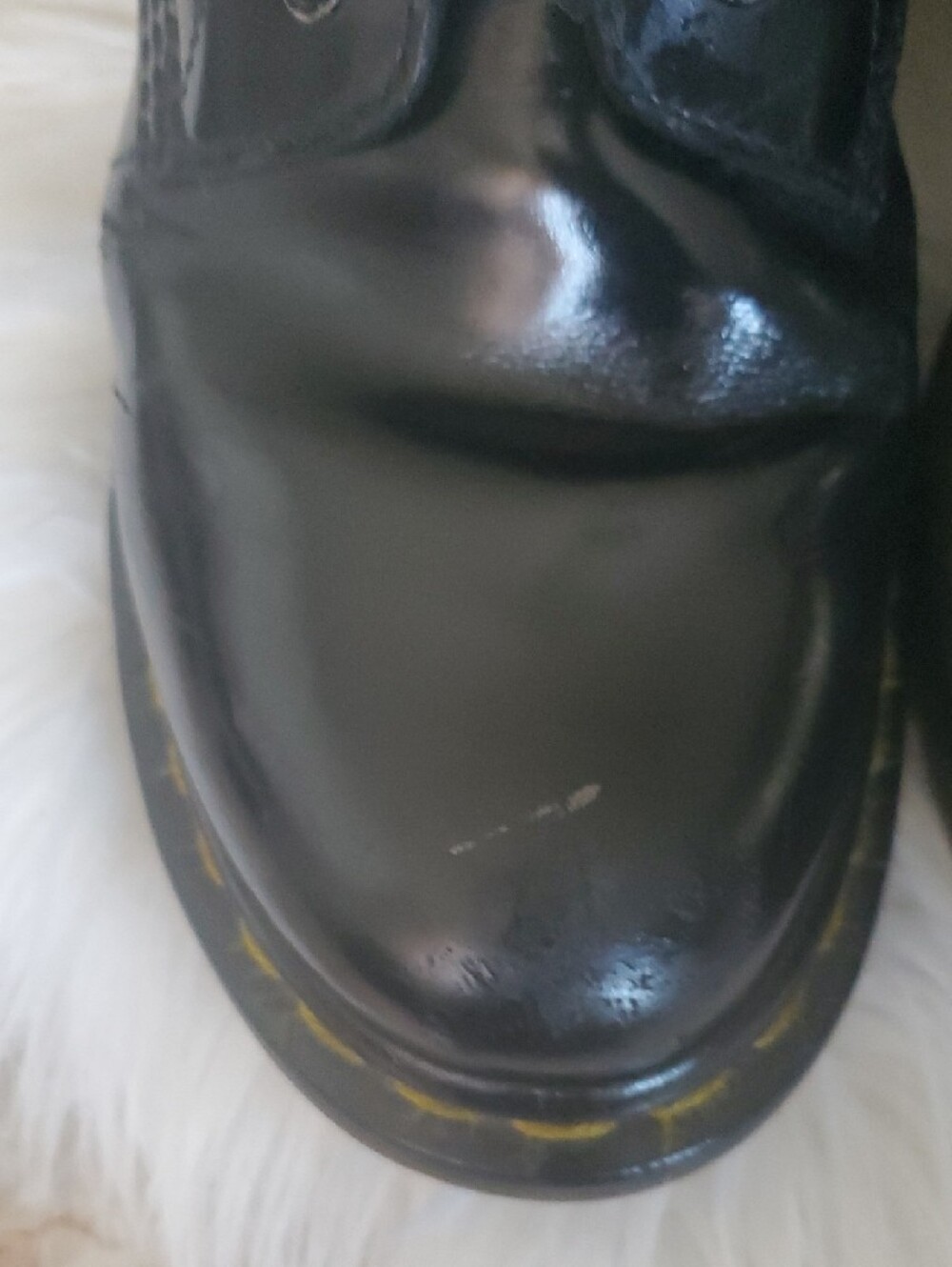 Dr. Martens Black Leather Lace-Up Combat Boots - Picture 3 of 16
